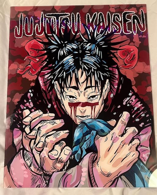 Jujutsu Kaisen — glass painting by strawbripaints