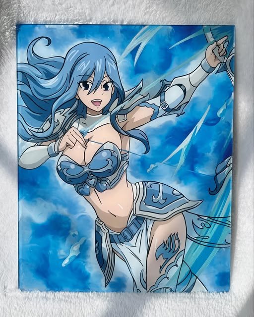 Fairy Tail glass painting — Juvia