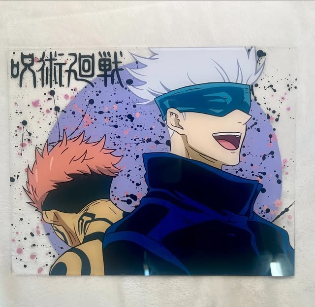 Anime glass painting — piece 09