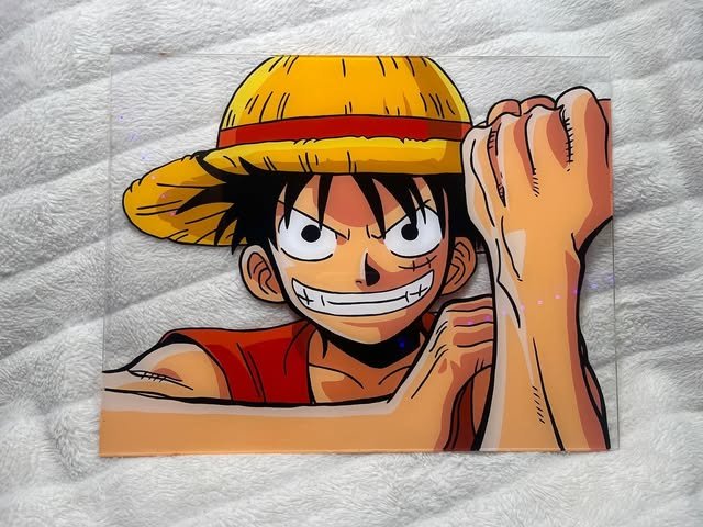 Anime glass painting — piece 12